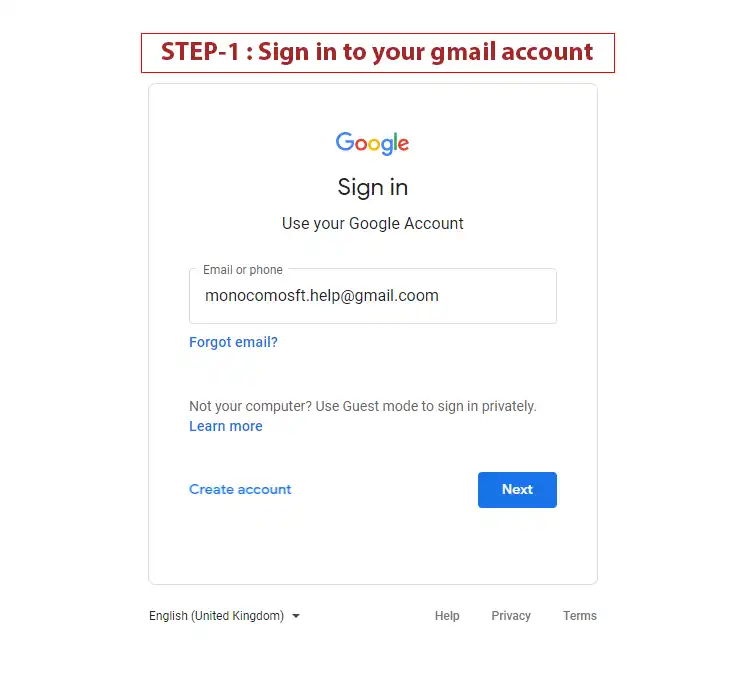 gamil-account-sign-in-monocomsoft