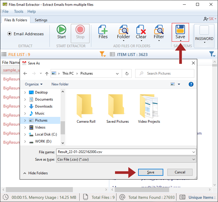 Advanced File Email Extractor Windows 11 download