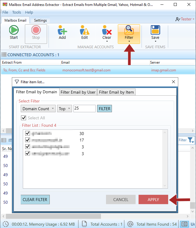 Mailbox Email Extractor parses emails from all types of inboxes