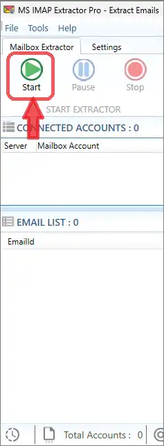 start imap extraction