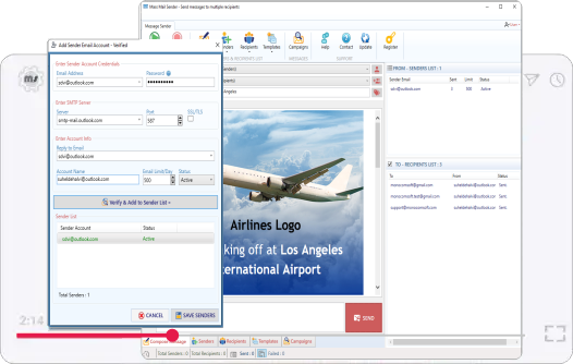 MS Mass Email Sender Pro screenshot