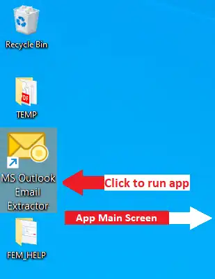 desktop icon MS Outlook Email Extractor