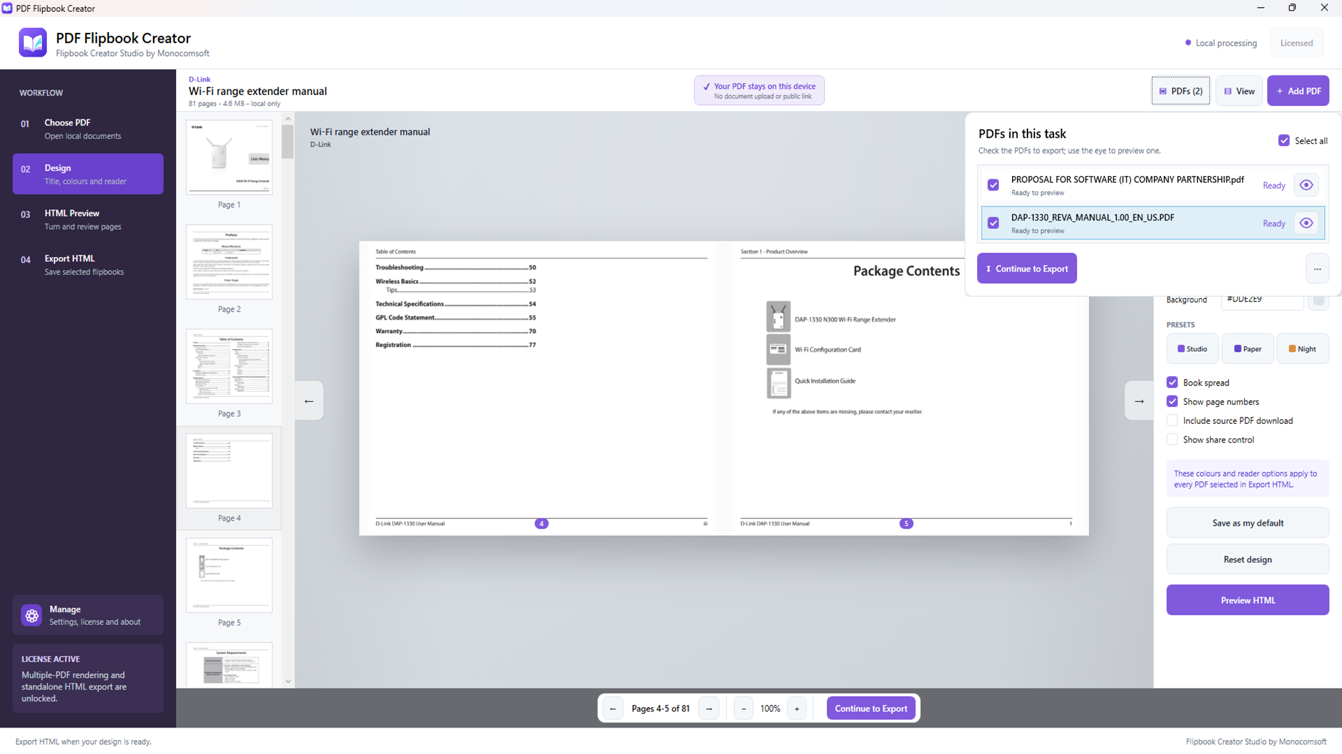 Bring more PDFs into the same task.